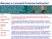 Tablet Screenshot of instructorlicense.com